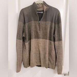 REI Men’s Green 1/4 Zip Up Mock Neck Sweater Long Sleeve Size Medium